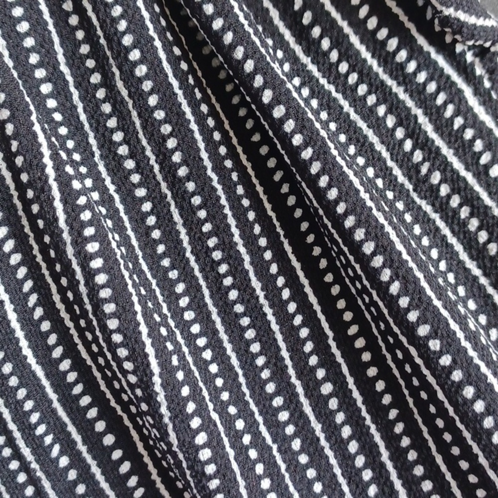 Max Studio Black/white Pin Stripe Wide Leg Jumpsuit - NWT, Sz L - Picture 4 of 10